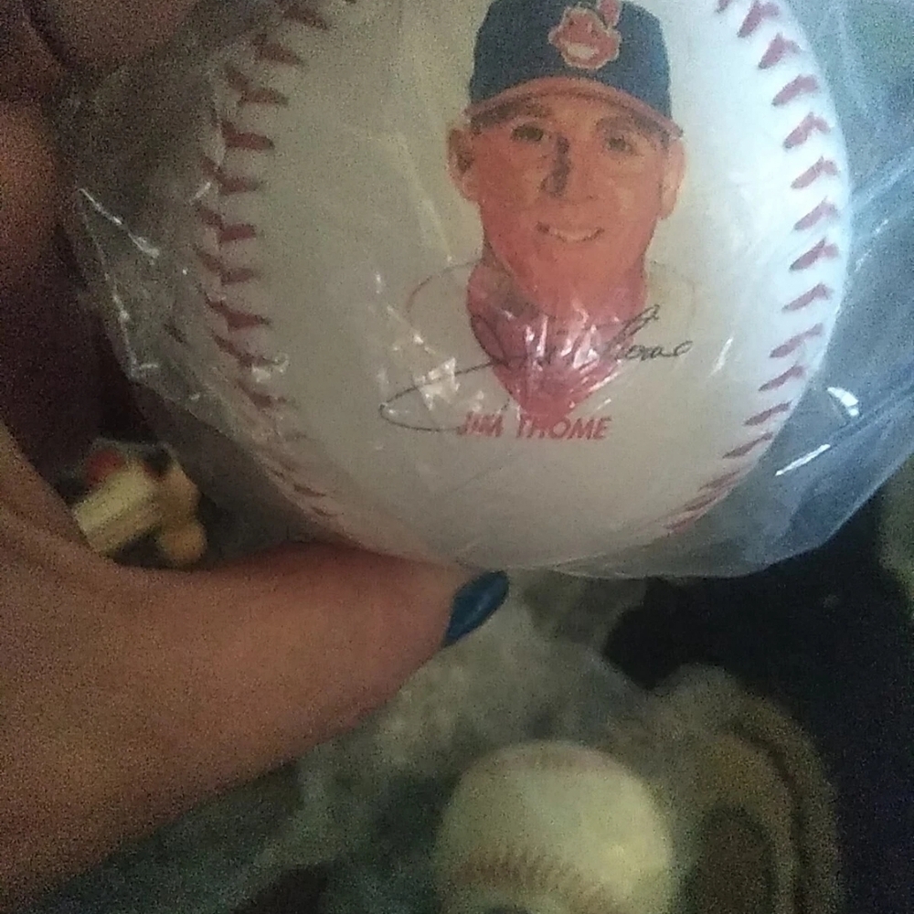 Jim Thome Autographed Baseball Cleveland Indians Mcdonalds
